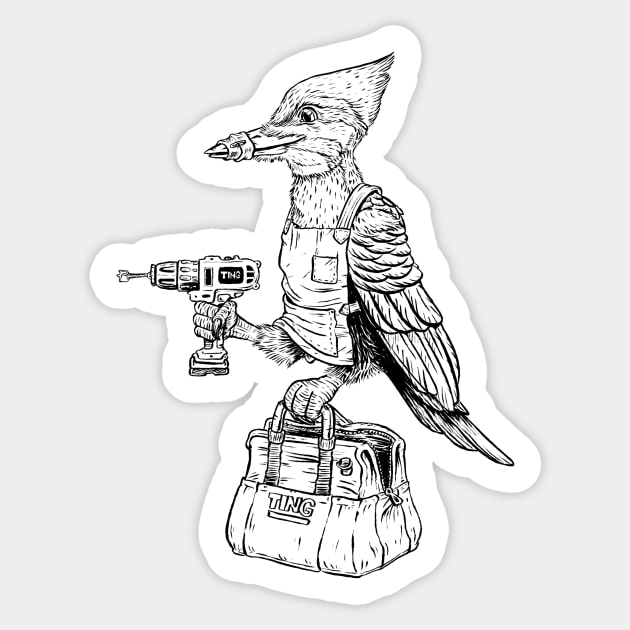 Workers Comp Sticker by AJIllustrates